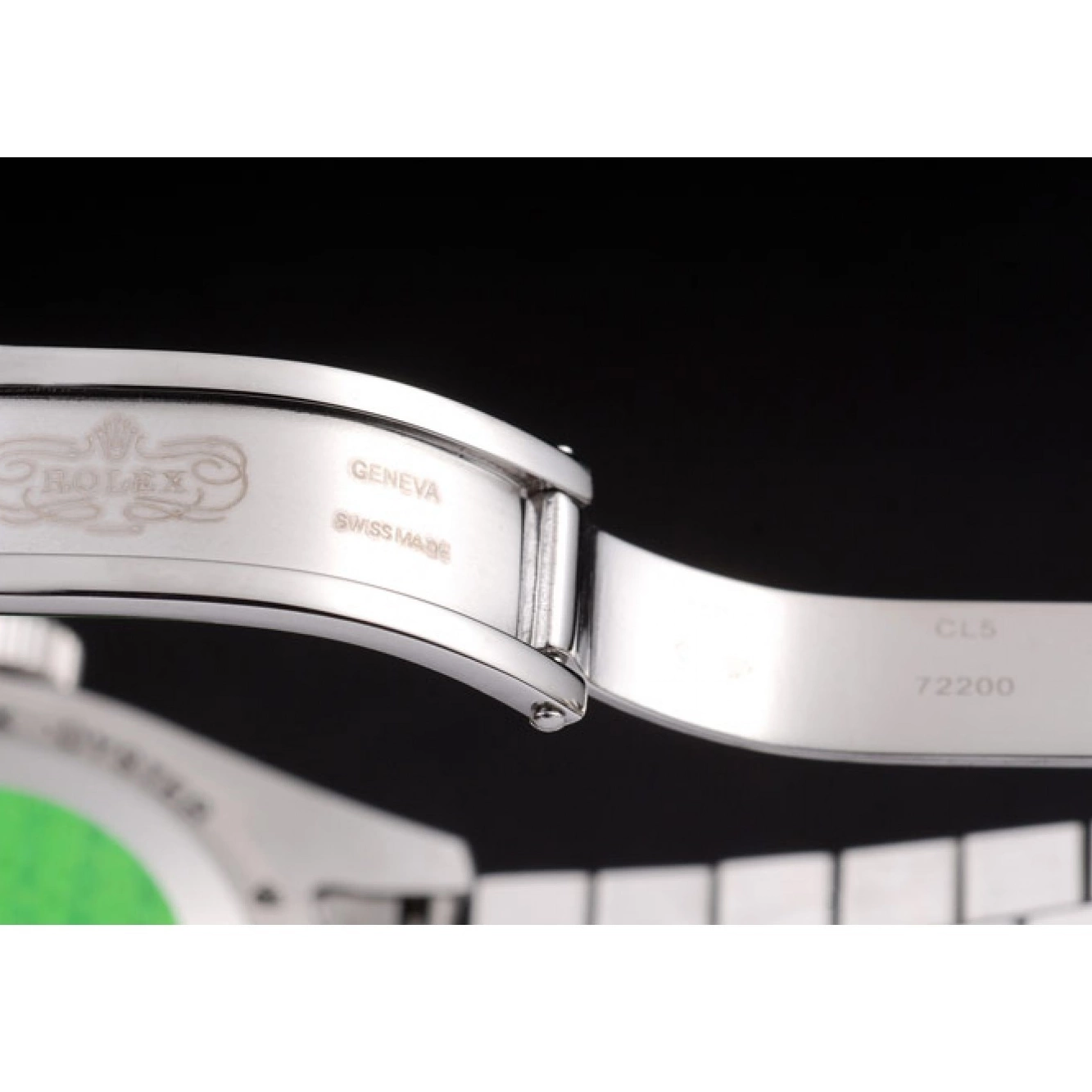 AAA replica watch Tone Stainless Two Rolex Day-Date Steel Polished Red Dial 0731